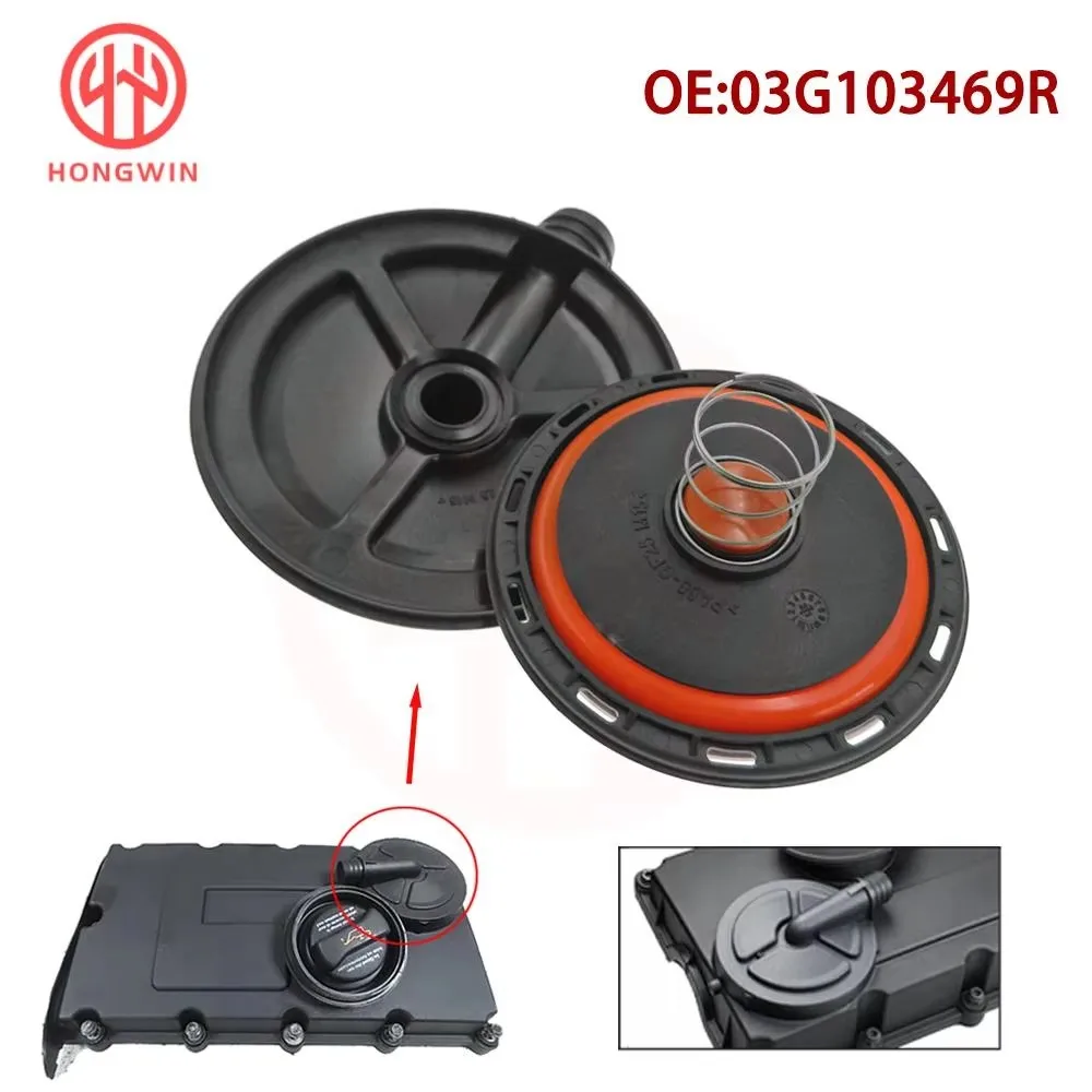 03G103469R Car Engine PCV Valve Cover Repair Kit With Membrane 03G103469N 03G103469F For VW Jetta Passat Golf Audi A3 Seat Skoda