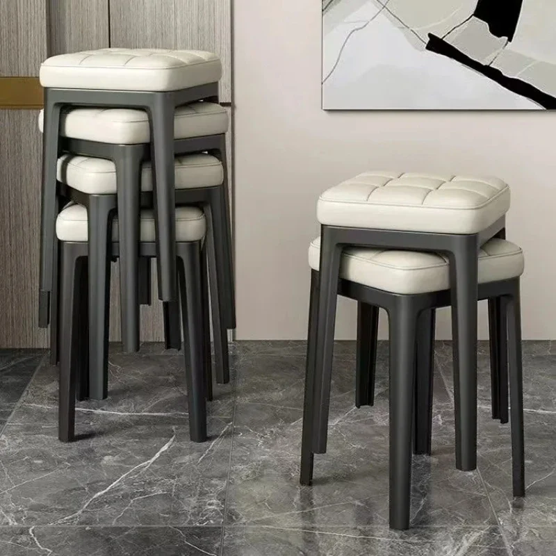 

Telescopic Stool Dining Room Chairs Wood Plastic Stackable Kitchen Chair Living Auxiliary Wooden Hocker Small Gamer Furniture