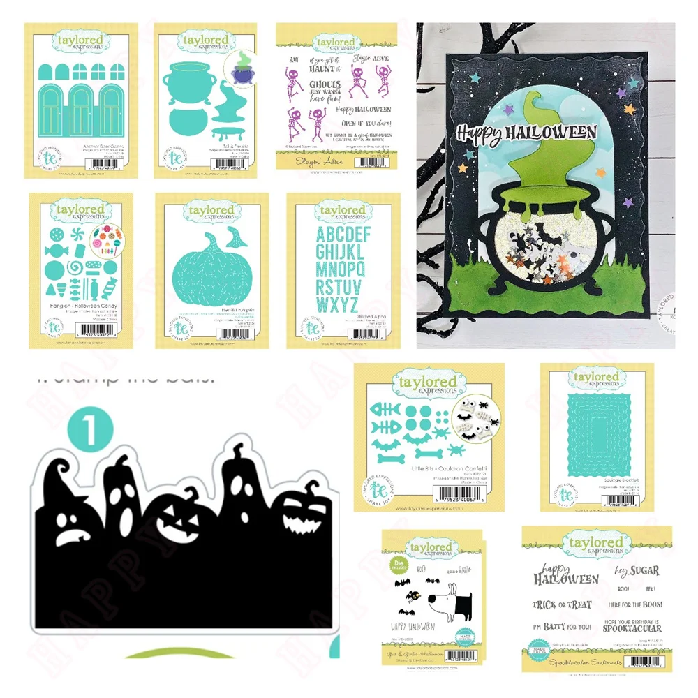 

Новинка 2024: Набор для творчества на Хэллоуин – металлические штампы и трафареты для вырезания, гравировки и скрапбукинга (дневники, Пасха)