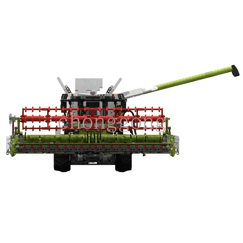 Modelo de brinquedo de montagem remota para menino, Building Blocks, Small Particle Technology, Cross Country Harvester, presente de aniversário, novo, 2021, Moc-71485