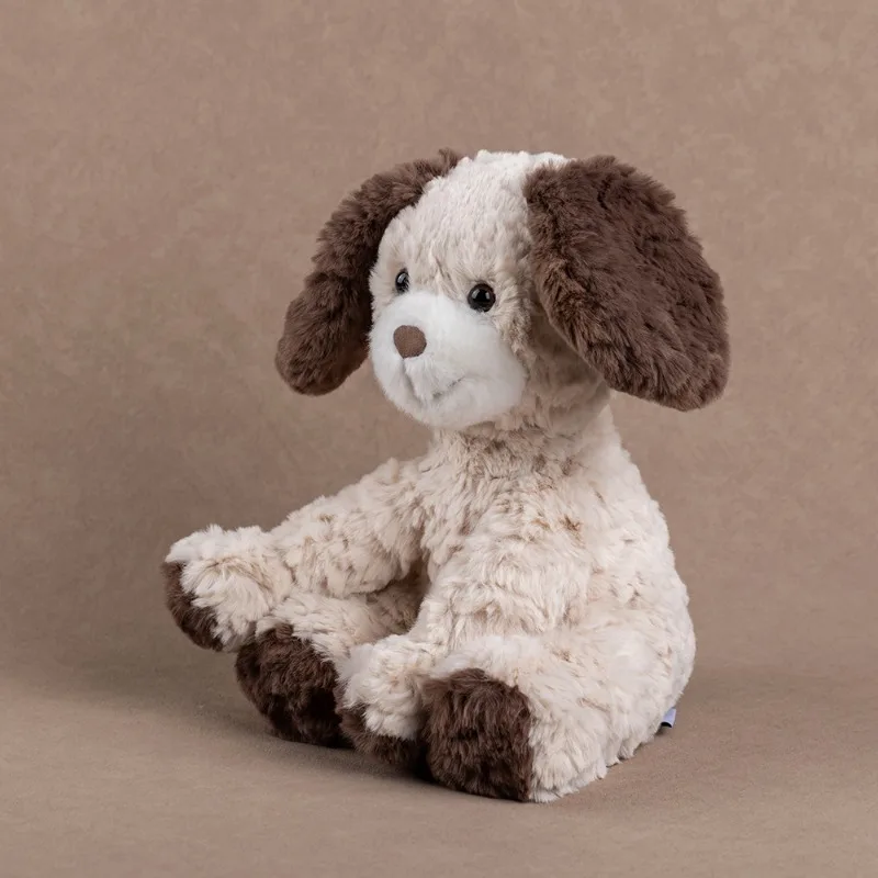 Beige Plush Dog Toy - Super Soft Stuffed Puppy for Soothing & Comfort, Kids Companion Animal & Gift