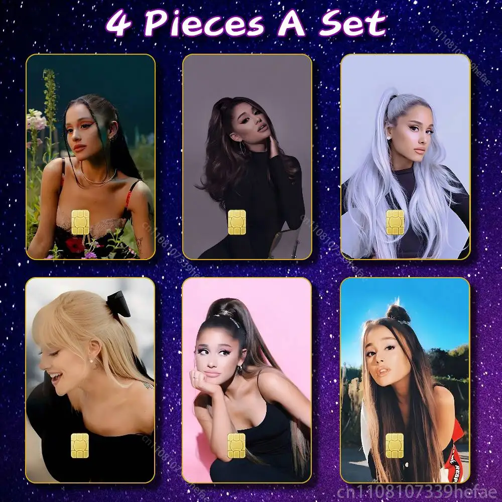 

A-Ariana G-Grande-S Anmie PVC Stickers Film Skin Cover for JCB Bus Metro Card Debit