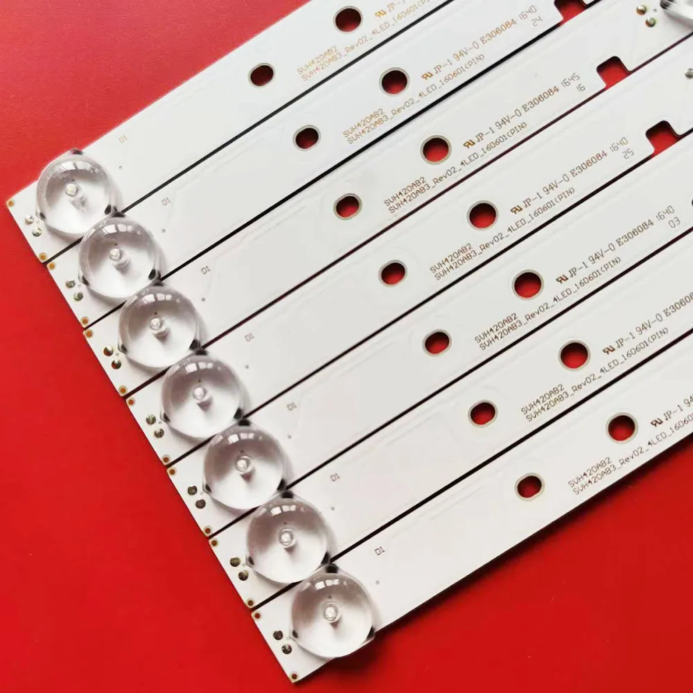 7/14 Uds tira de LED para iluminación trasera para HISENSE LED43M5000U SVH420AB2 SVH420AB3 SVH420AA7_4LED 43H7C 43H7C2 LED43K300U