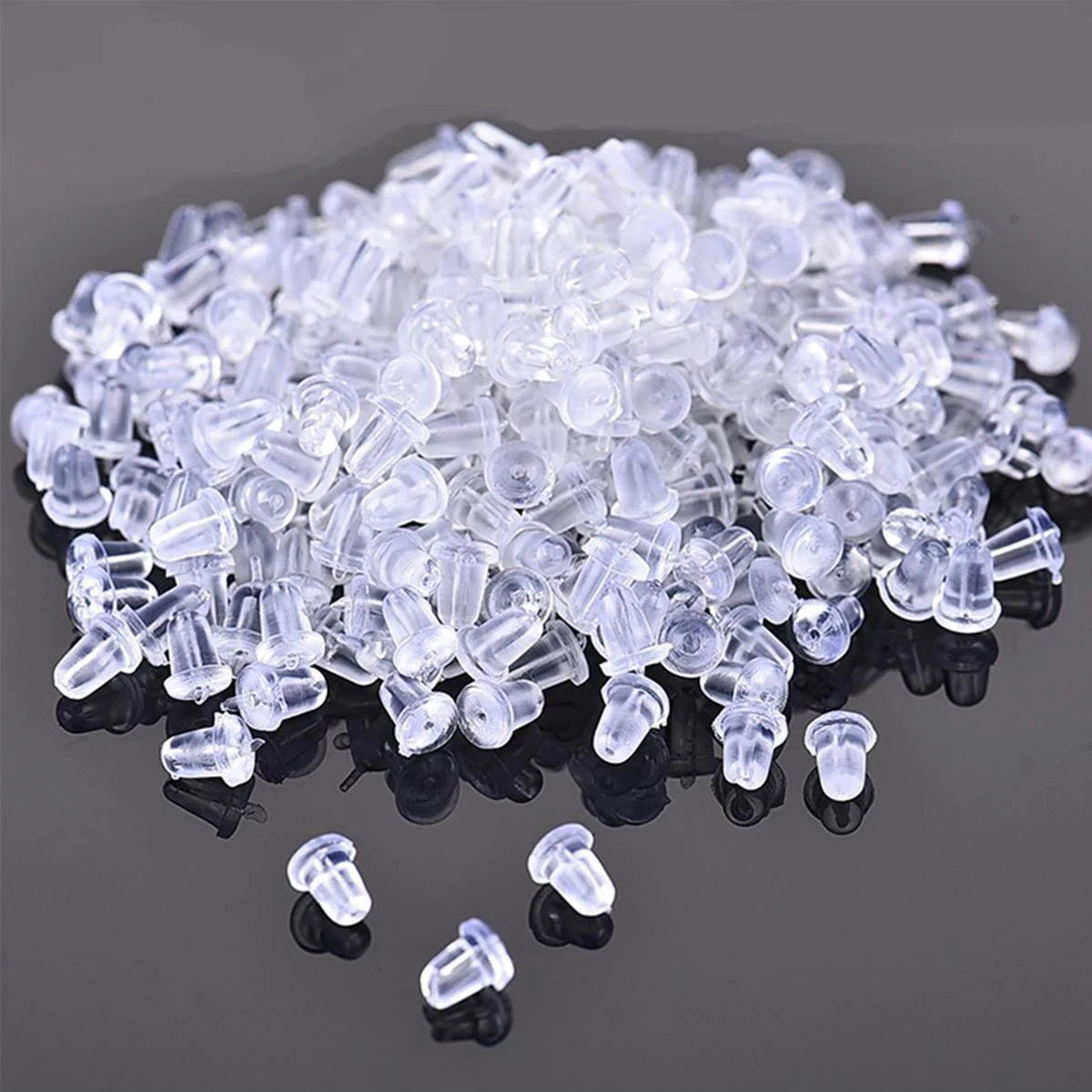 

300-piece/bag earring back cushion for earrings, jewelry making and DIY accessories