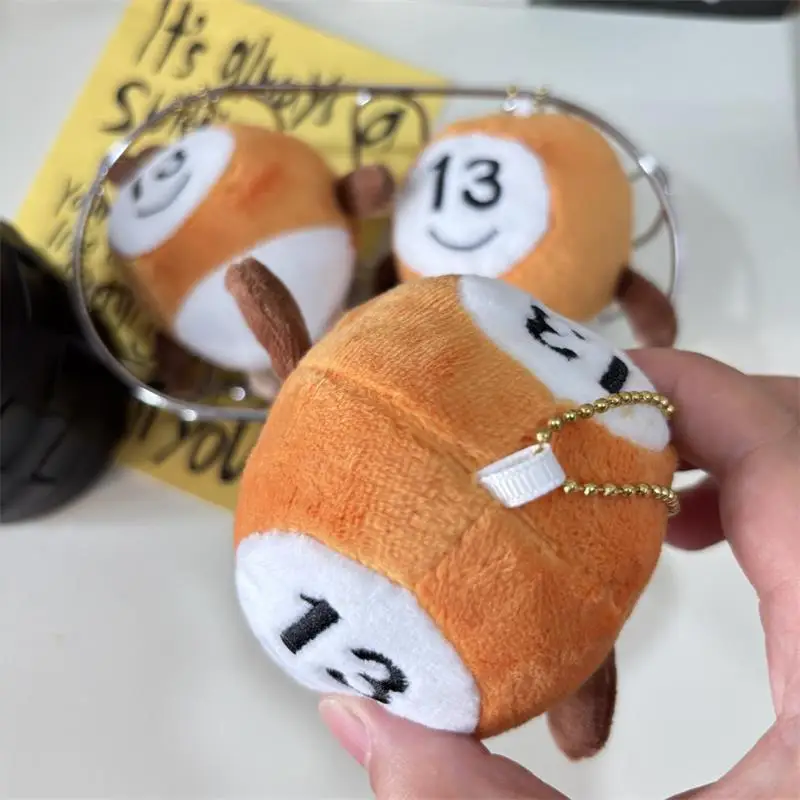 

1/2PCS Cute Funny No. 13 Billiard Ball Plush Toy Stuffed Doll Keychain Pendant Backpack Decor Bag Hanging Ornaments Gift Ragdoll