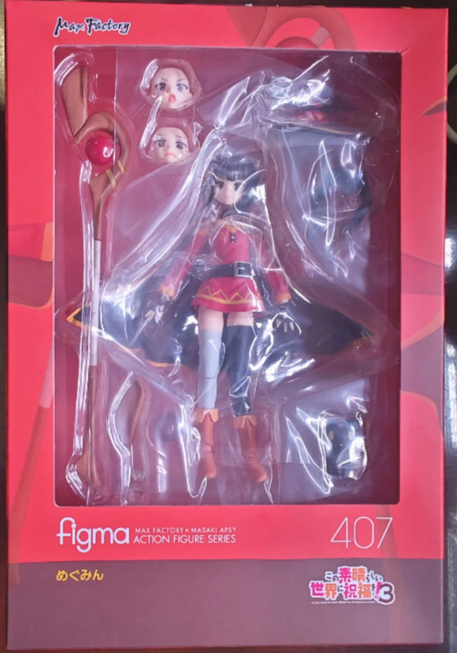 figma 407# Konosuba Megumin Action Figure Poseable Statue Model