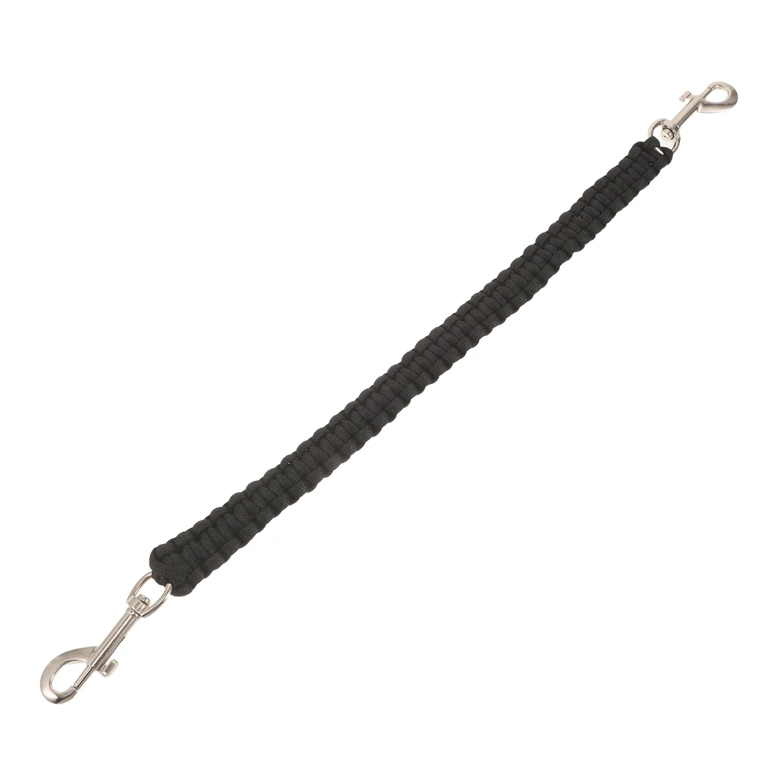 Polyester Black Braided Saddle Grab Strap Snap Horse Saddle Training Band English Riding Balance Strap Equestrian Stability