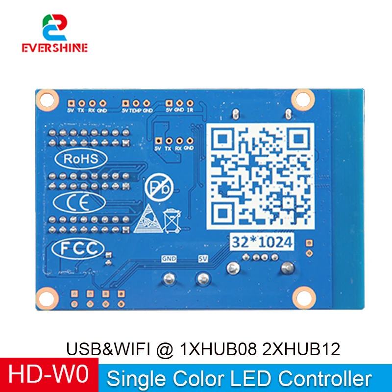 W60 HD-W60 Support usb and built-in wifi single and dual color led panel display module control card