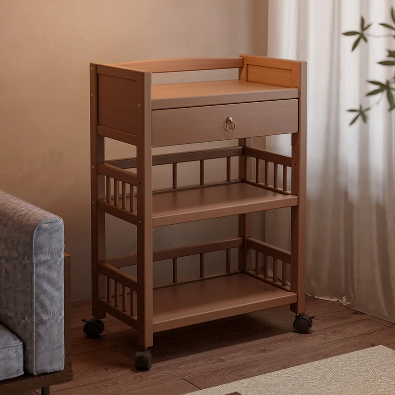 

Couch side living room removable medieval trolley with wheels snack rack storage coffee table small table