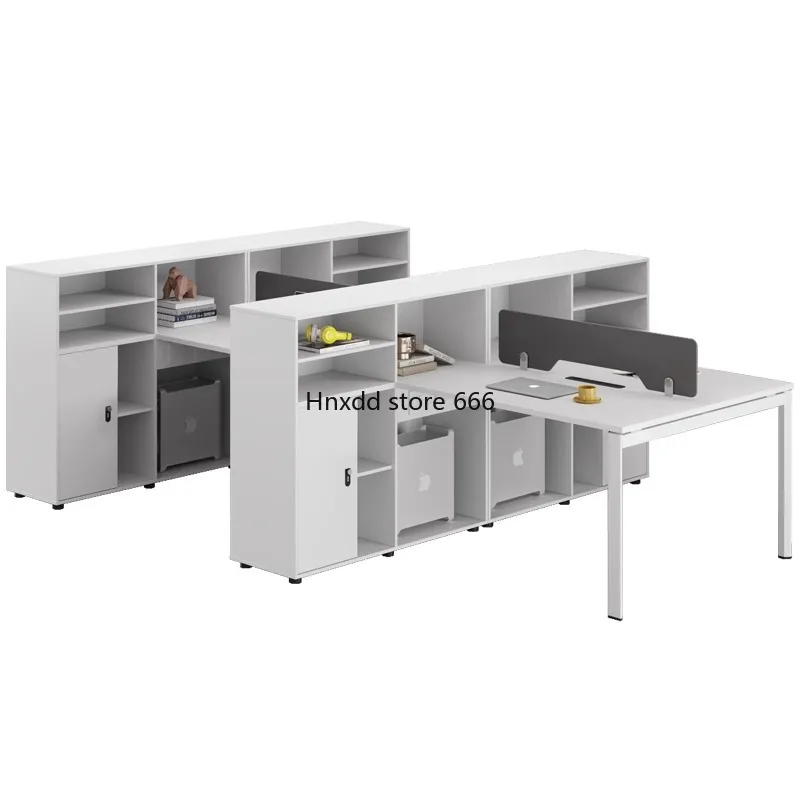 Mesa de escritório com faces duplas, simples e moderna mesa de trabalho