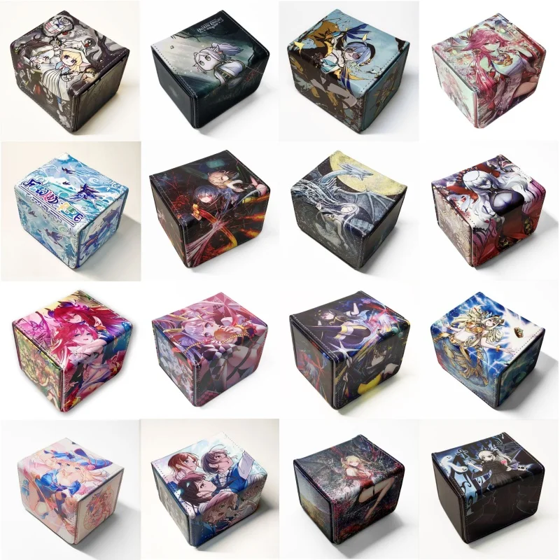 

Anime Yu Gi Oh Game TCG OCG Card Leather Storage Deck Box PU Material Dark Magician Blue-Eyes White Dragon Collection