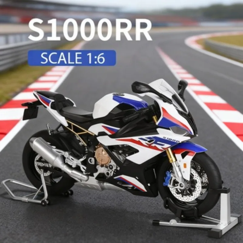 

Diecast Spray 1:6 S1000RR Motorcycle Alloy Model Collection Miniature Voiture Ornament Boyfriend Gift Home Decor Toy Vehicle