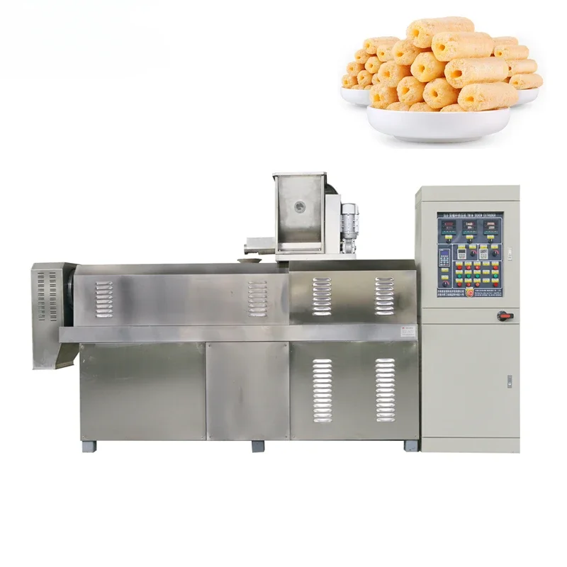 Automatic delicious corn puff snack production line  machine