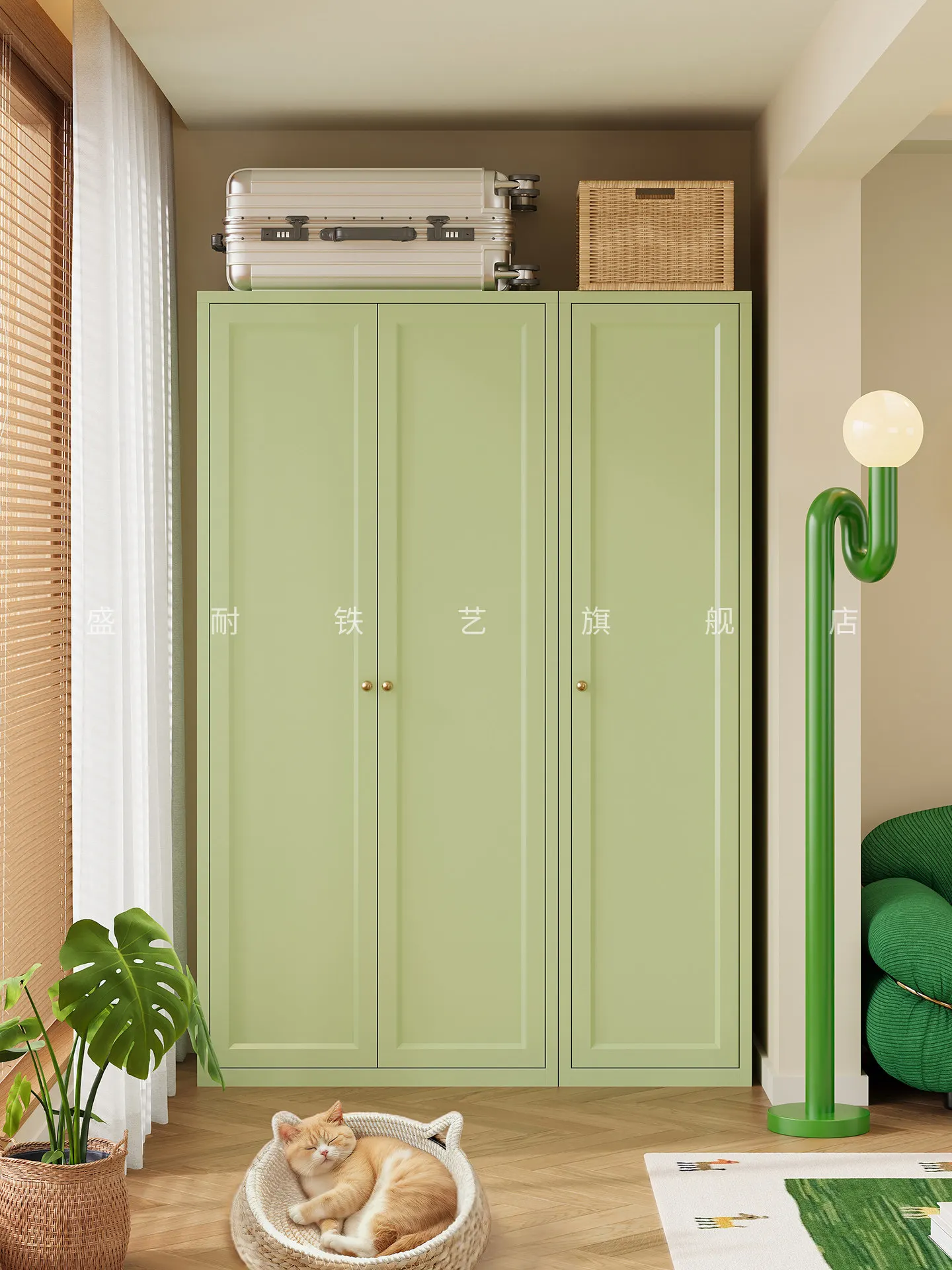 Storage cabinets, sunproof and waterproof, wall-to-wall storage cabinets, multi-layer large-capacity utility cabinets