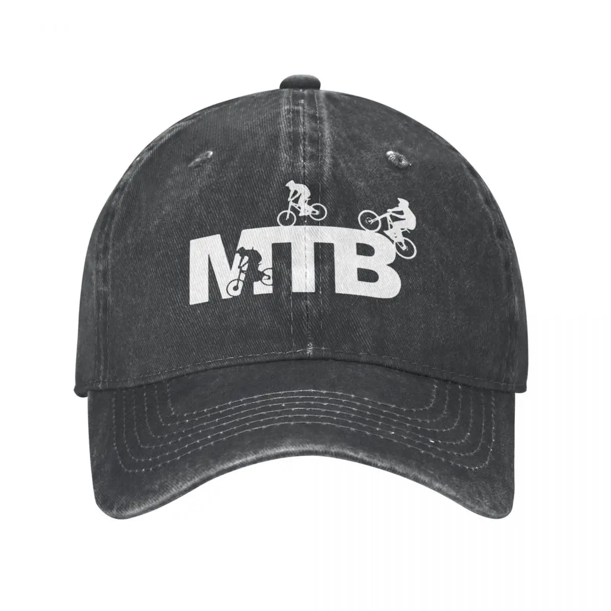 2022 New Spring Autumn Women Men MTB Cycling Logo Baseball Cap Funny Mountain Biker Bike Hip Hop Sun Hat Sport Denim Casquette