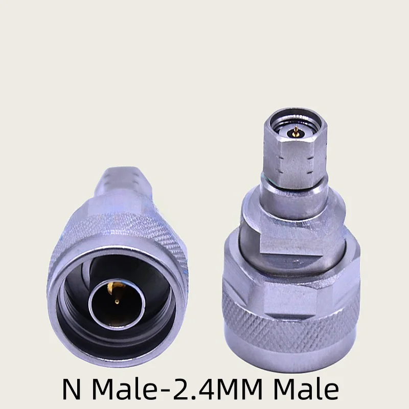 

1pcs N/2.4MM Precision Stainless Steel 18G High Frequency Test Adapter N Male Female to 2.4MM Female Connector