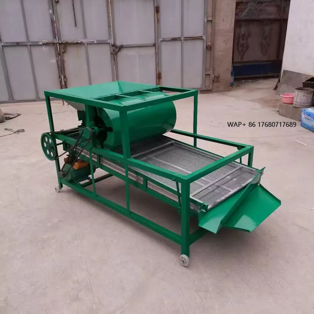 

Home Using Motor Grain Winnowing Machine Wind Mill Air Cleaner 2.2kW High Capacity 600-800kg/h Stainless Steel