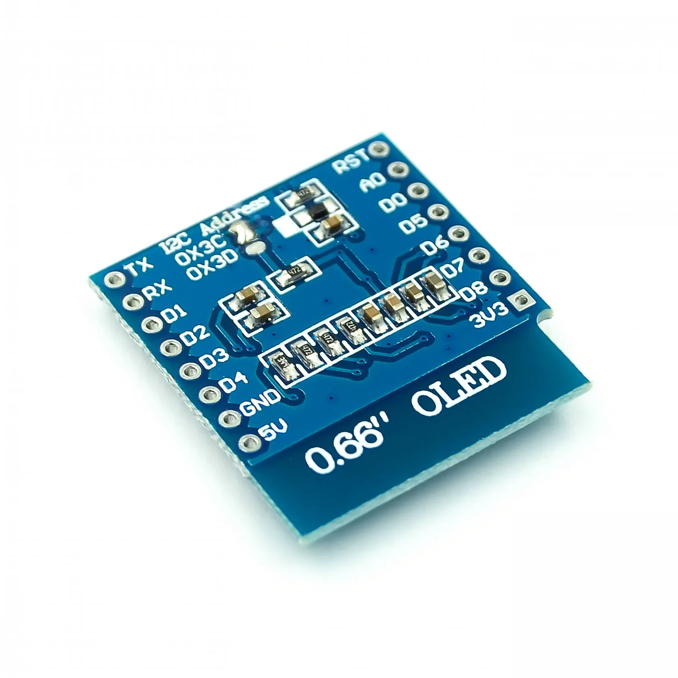 No：0.66 inch OLED Display Module for WEMOS D1 MINI ESP32 Module Arduino AVR STM32 64x48 0.66