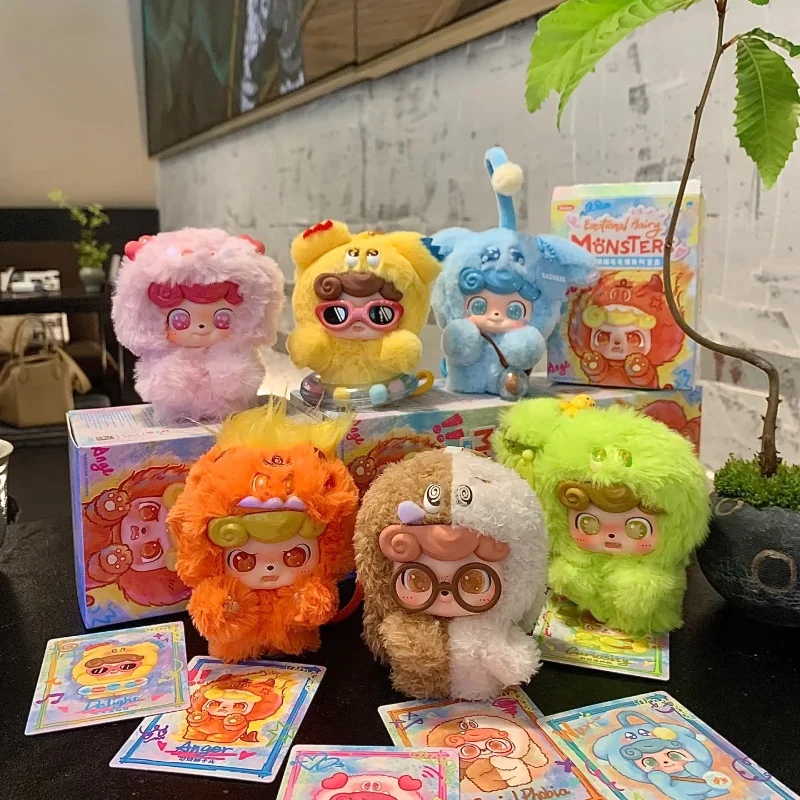 

Jotoys Q Baby Emotional Hairy Monster Blind Box Series Cute Ornament Backpack Doll Pendant Keychain Mysterious Box Surprise Gift