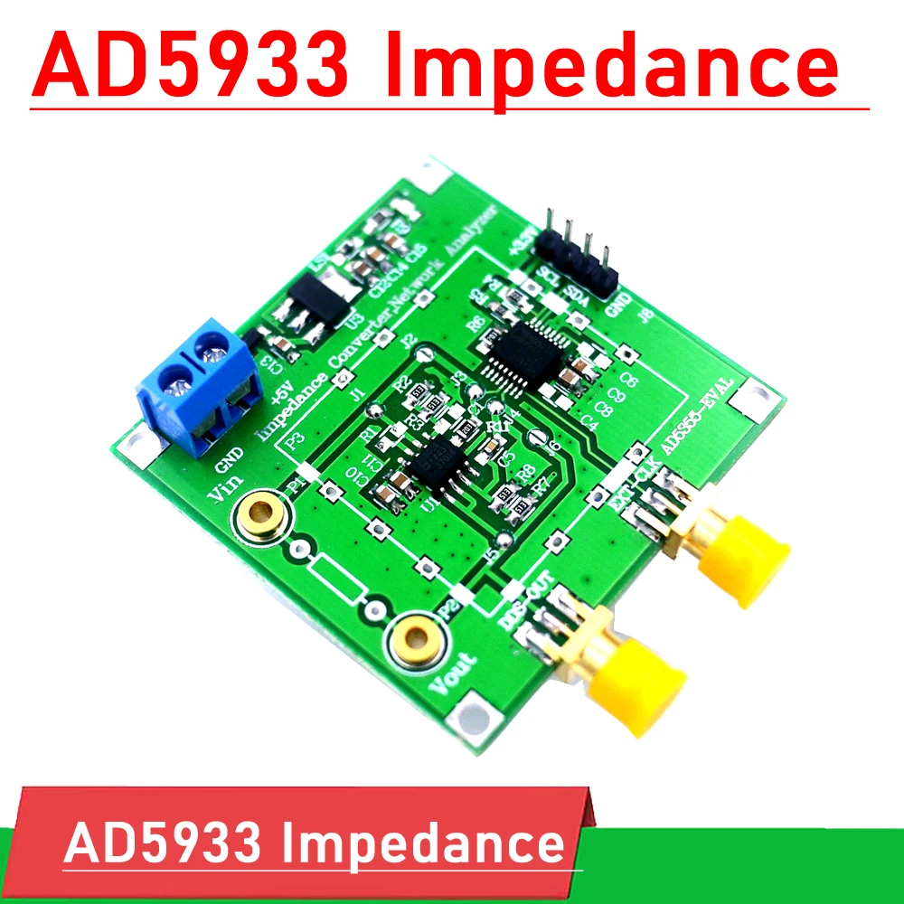 AD5933 EVAL Impedance Converter Network analyzer 1M sampling rate 12bit resolution measurement resistance frequency generator