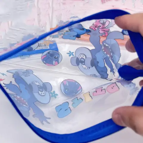 Stitch Trolley Skolväska Stitch Handhållen Bentoväska Tecknad Pennfodral Bärbar Dricksflaska Unisex Utbildningsutrustning 8 best sales stygnpennor - №7