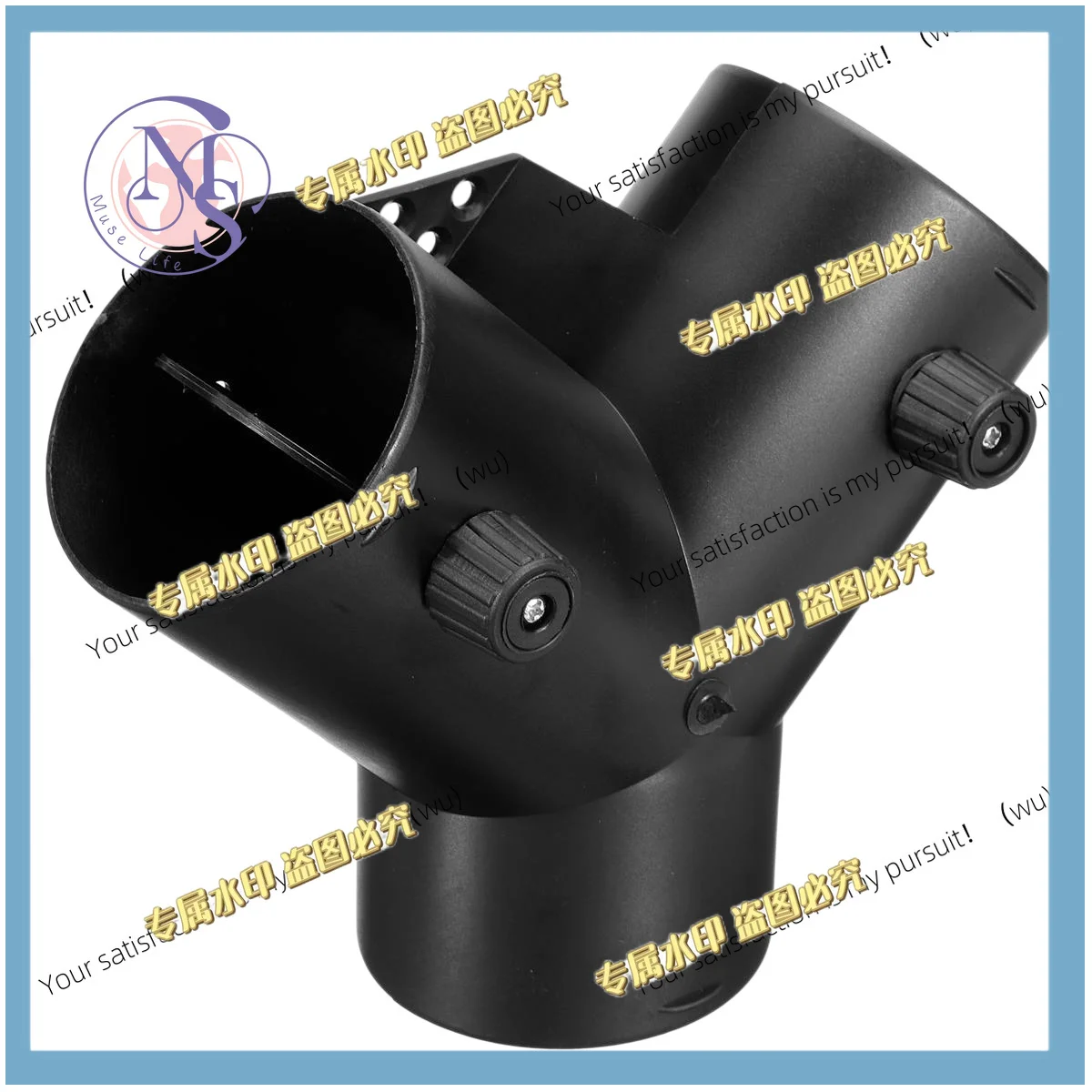 3pcs 75mm Y Shape Parking Heater Exhaust Connector W/Dual Regulating Valve Flap for Air