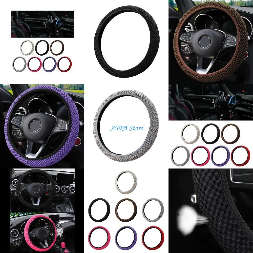 

U13C Car Steering Wheel Cover Skidproof Auto Steering Wheel Cover Universal Stretchy