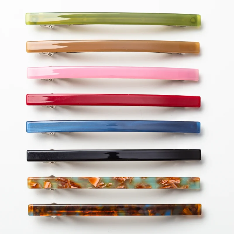 10.5cm Hair Slide Clips for Girls and Women Acetate Hairclip Barrettes French Clips Hair Accessories