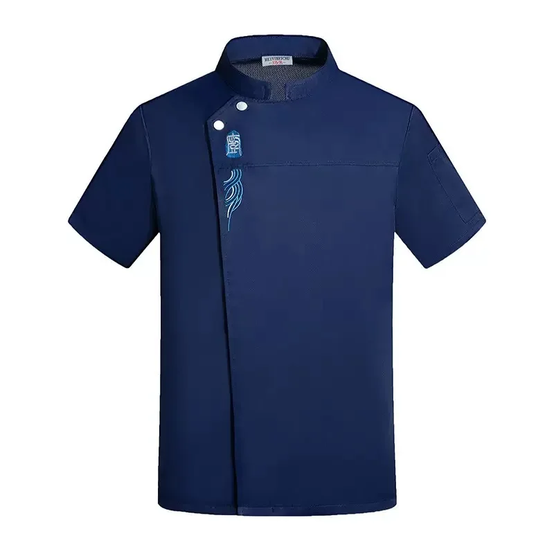 Mundur szefa kuchni Catering Odzież robocza Szef kuchni Koszule Płaszcz kuchenny Kurtka szefa kuchni Letnia restauracja Fryzjer Damska koszula kelnerska