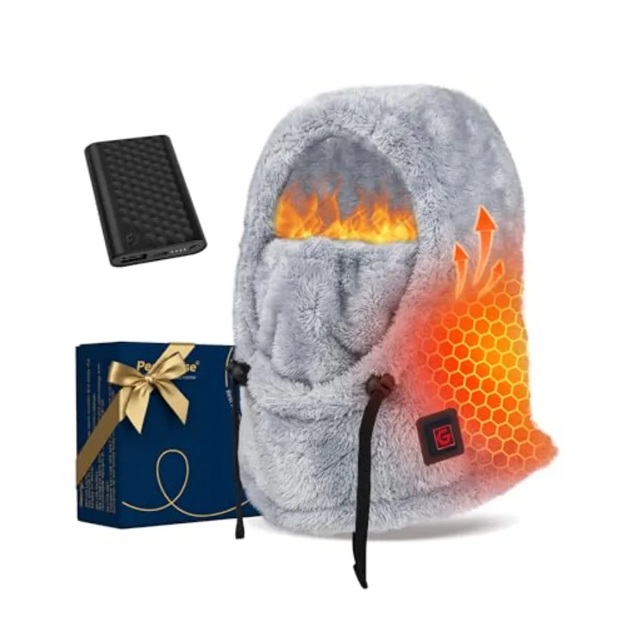 

Heated Balaclava Cold Winter Gifts for Women Rechargeable 6000 mAh Battery Packs Warm Gift