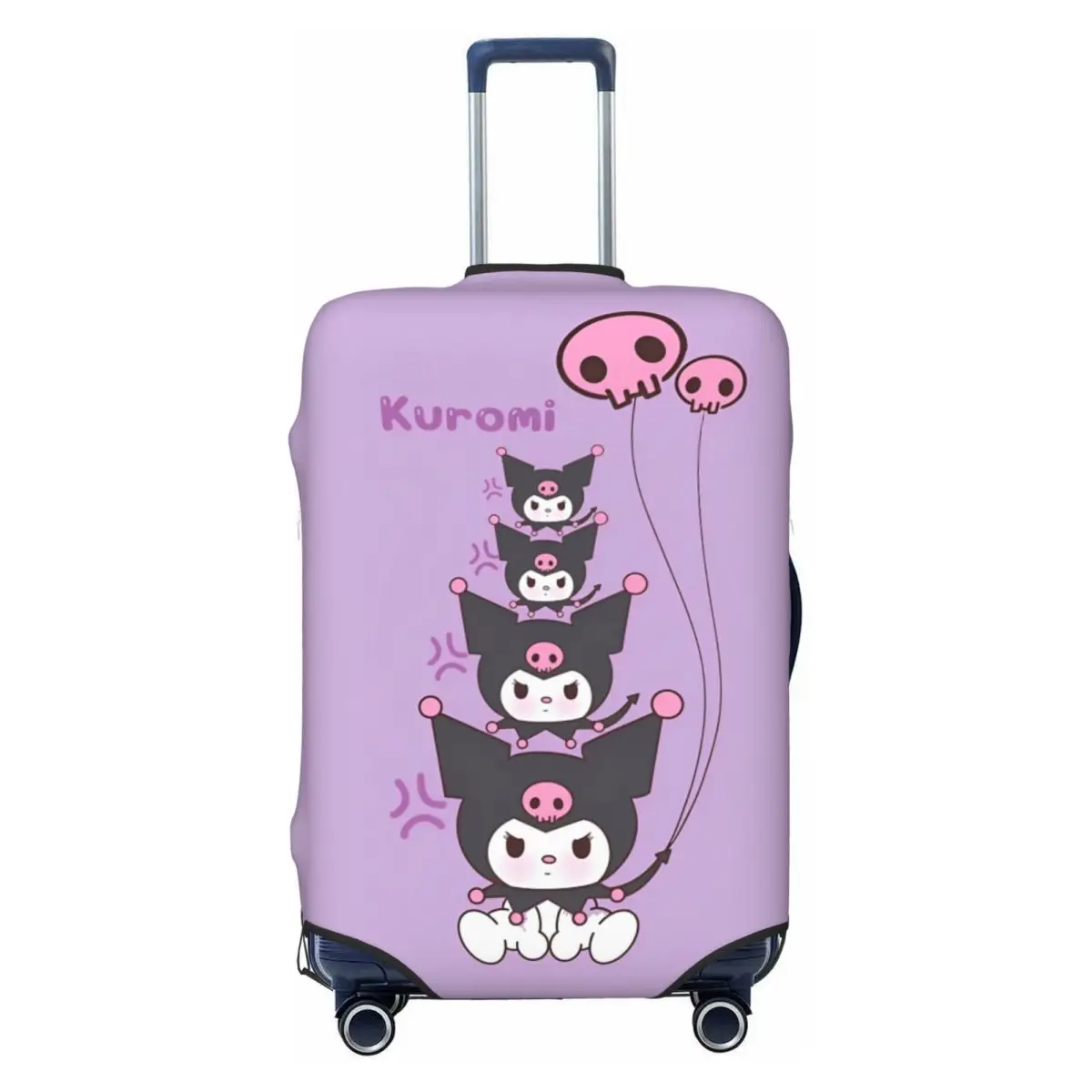 

Cute Cartoon Kuromi Suitcase Cover Practical Travel Protector Luggage Accesories Holiday