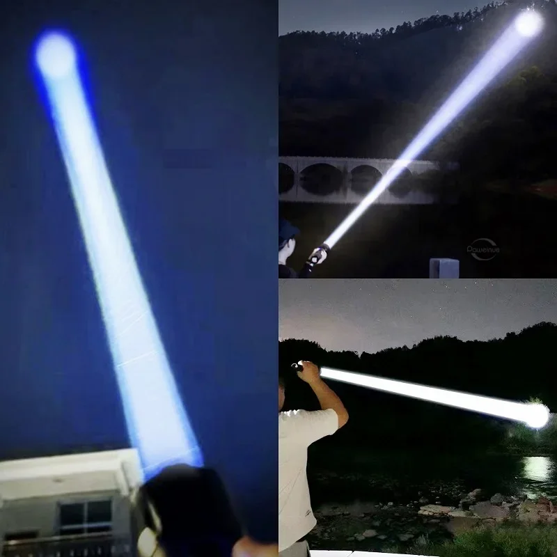 NEWEST 20000000LM Most Powerful LED Flashlights Super Bright Long Range 5000M Torch High Power Rechargeable Camping Lantern