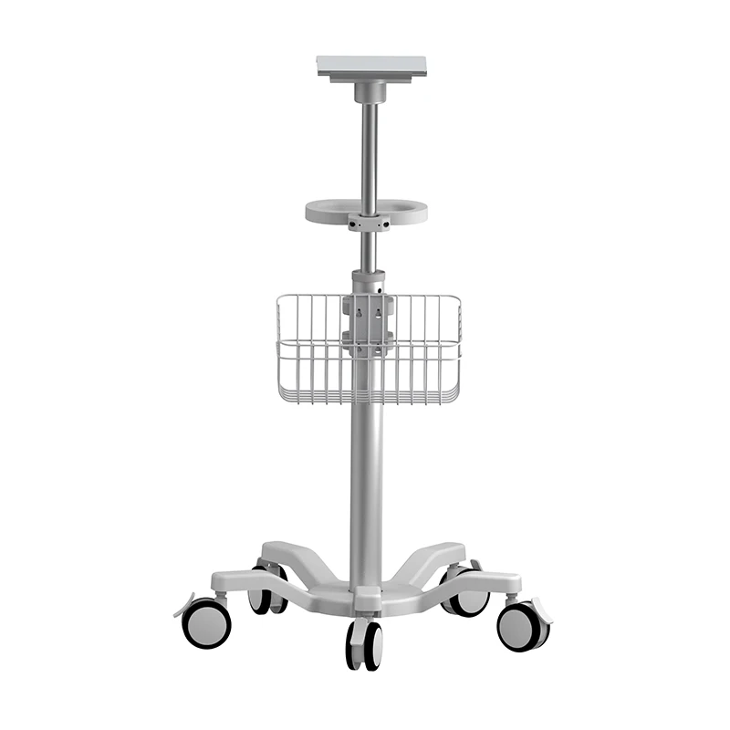 2026 . Height Adjustable Movable Hospital Trolley Supplier For Patient Monitor