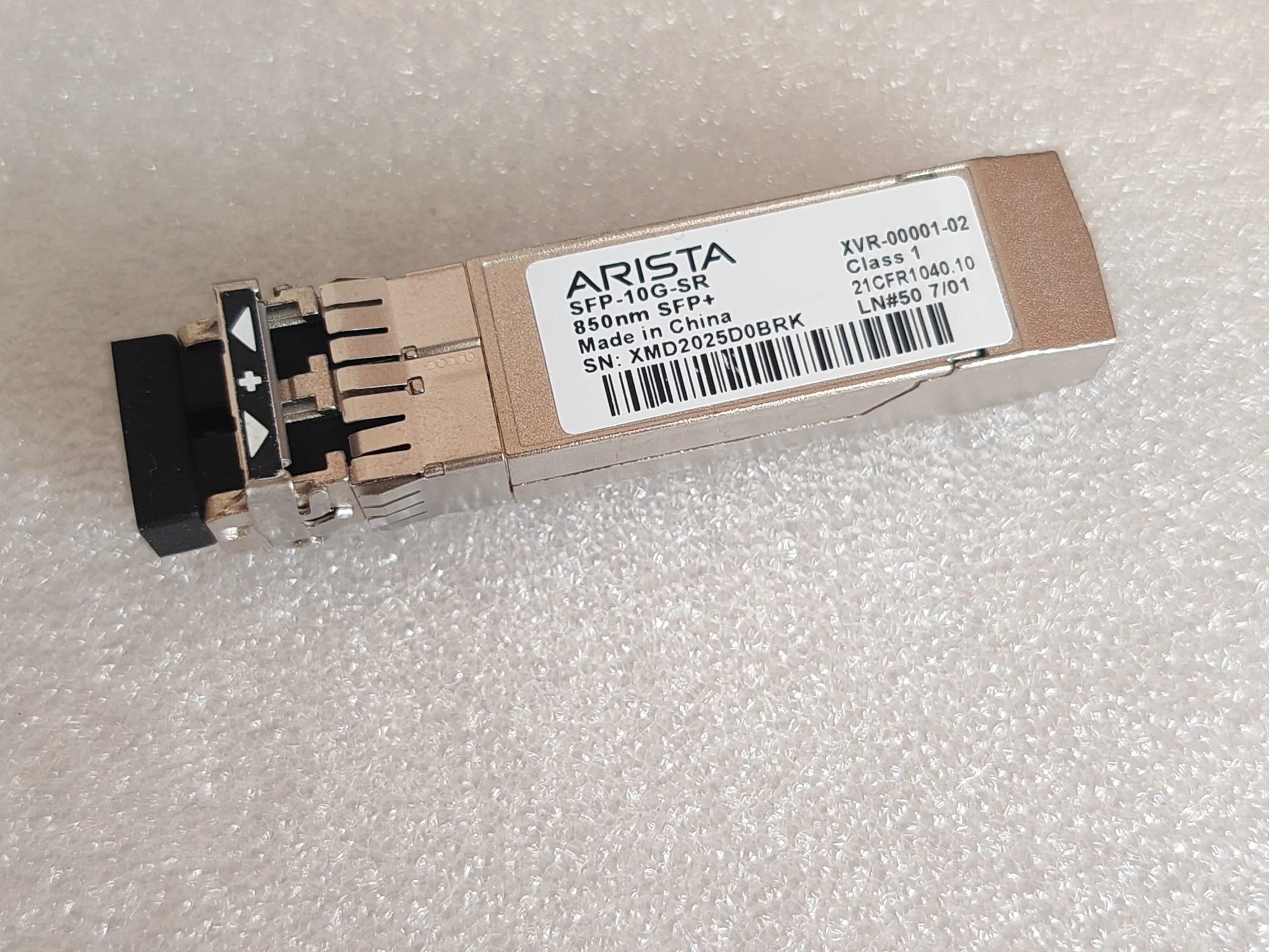 Arista 10G Transceiver/SFP-10G-SR/XVR-00001-02/10GB Optical Transceiver/Arista 10G SFP Fiber Switch/Arista Fiber Module SFP