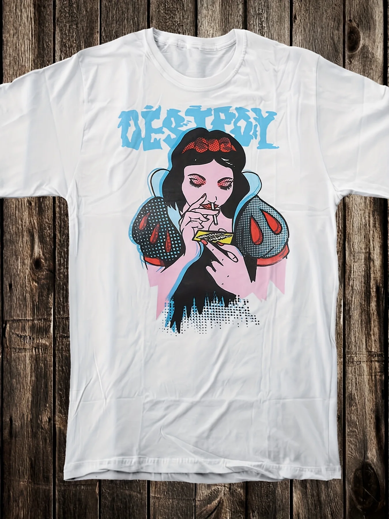 

Punk princess graphic printing summer autumn winter cotton men's and women's T-shirts short sleeves luxury outdoor sports brand
