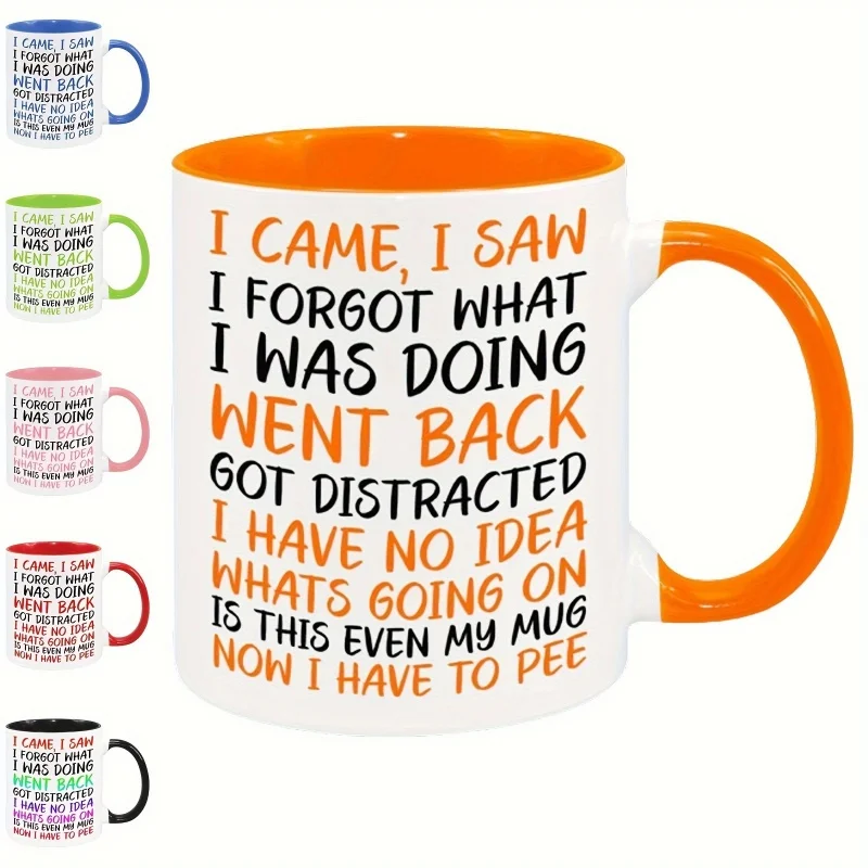 Letter Pattern Coffee Cup, High Appearance Level Coffee Cup, Breakfast Ceramic Mug