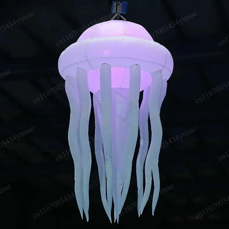 LED Light Inflatable Jellyfish Balloon Color Luminous Jellyfish Decor For Nightclub Stage Party Event Hanging Ornament