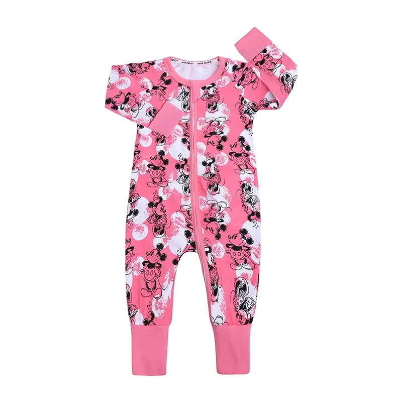 Newborn Cartoon Mickey Minnie Baby Boy Clothing Baby Romper Girl Roupas Bebes Infant Jumpsuit Cotton Toddler Rompers Pajamas Kid