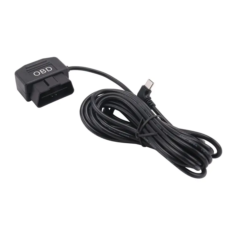 Dash Cam OBD Hardwire Kit,Dash Camera USB Type C Hardwire Kit With OBD Power Cable For Dashcam 12-24V To 5V/3A-M54K view 4