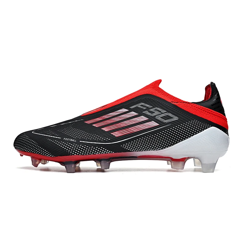 Botas de futebol masculino sem renda juventude fg/tf treinamento de campo cravejado chuteiras de futebol rápido profissional antiderrapante sapatos de futebol