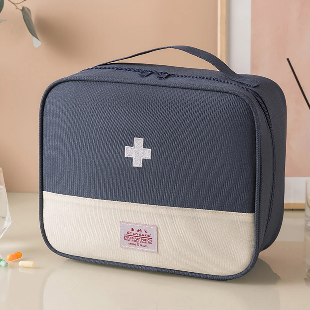 Portable Travel Medicals Bag Waterproof Multiple Compartments Emergency Medicine Storage Bag For Home Outdoor Camping Carry Bag