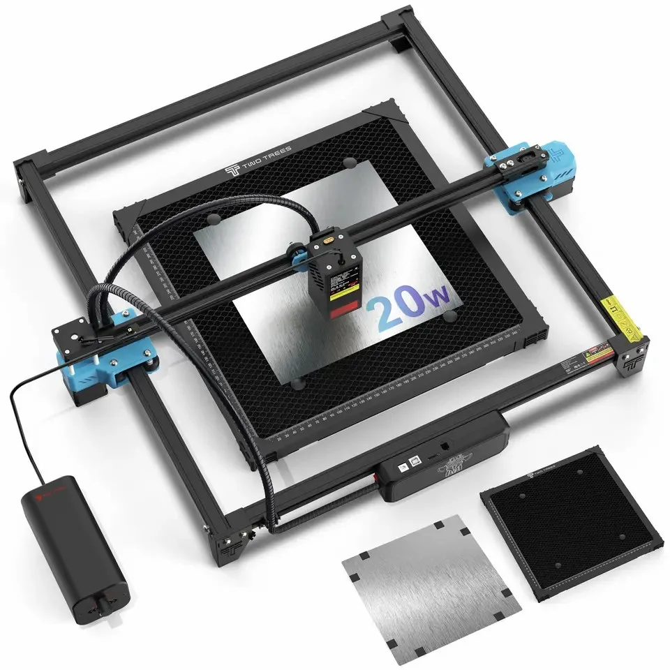 

For TWOTREES TTS-20 PRO 20W High-Speed Portable CNC Laser Engraver 418*418mm Desktop Diode Laser Cutter For High-Accuracy Paper
