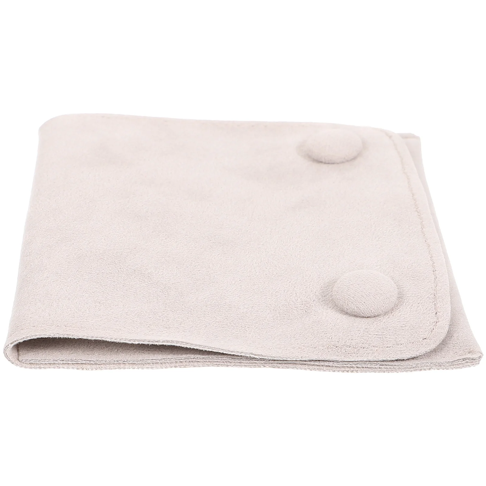 

Soft Jewelry Pouch Bag For Watch Earring Necklace Storage Small Gift Bag Snap Button Storage Pouch For Bracelet Ring Rosary