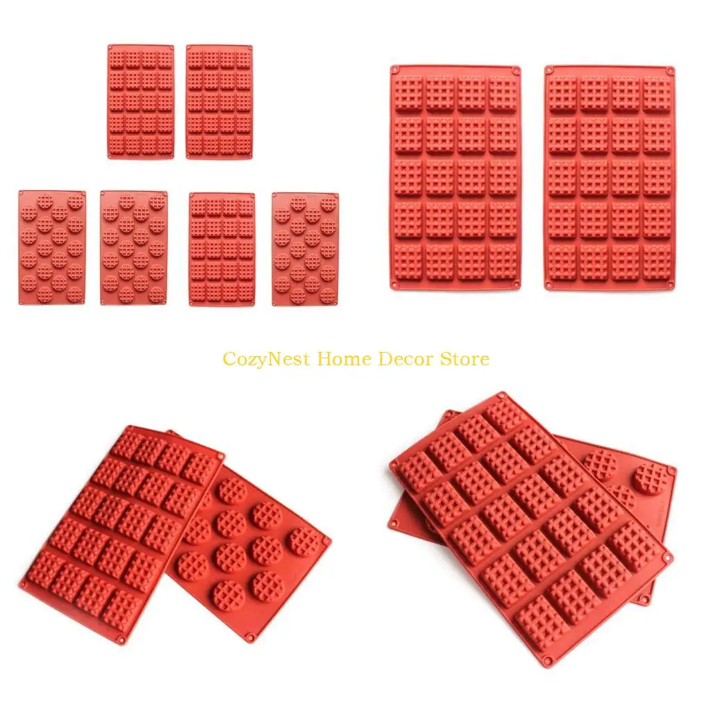 92mf 2pc/set 18/20 Cavity Silicone Mould Maker Cake Cakie Ban Baking #1