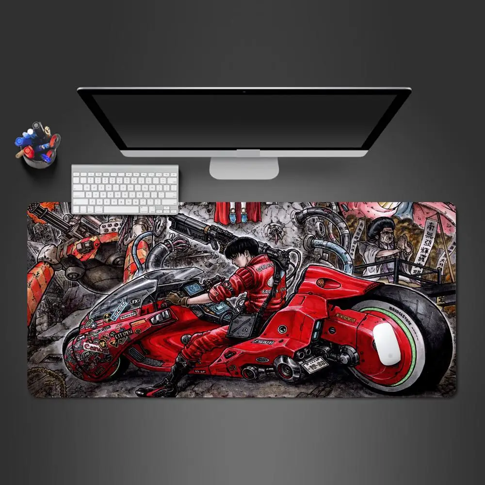Anime Motorcycle boy Mouse Pad mini PC Large monitor MousePad XL laptop Gaming Rubber Lock phone Desk