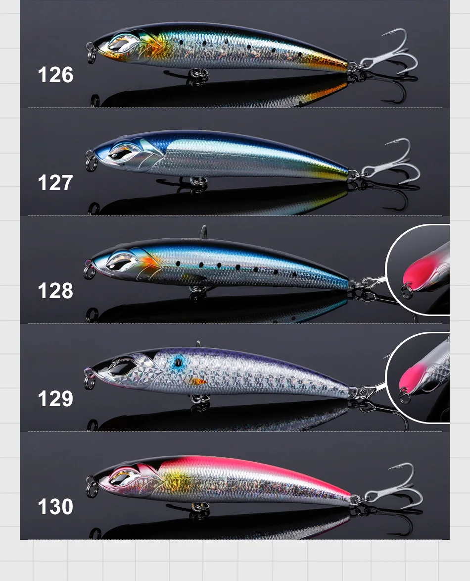 Noeby 115mm 60,5g 150mm 62g 185mm 126,5g Stickbait Sinking Bleistift Angeln Lockt Lange Casting künstliche Köder Meer Angeln Köder – Detail 17
