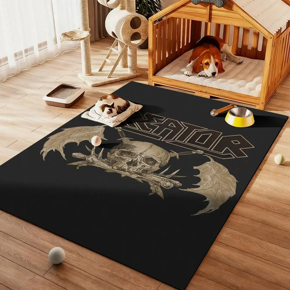 

cool Rock Band-K-Kreators Floor Mat Diatom Bath Mat Absorbent Quick Dry Non-Slip TPR Backing Soft Plush Draining Rugs