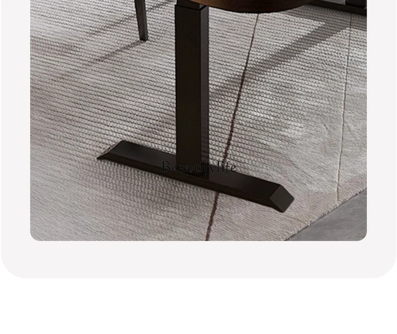 Escritorio italiano ligero de madera maciza de lujo, escritorio sencillo para ordenador de estudio en casa, escritorio de escritura moderno