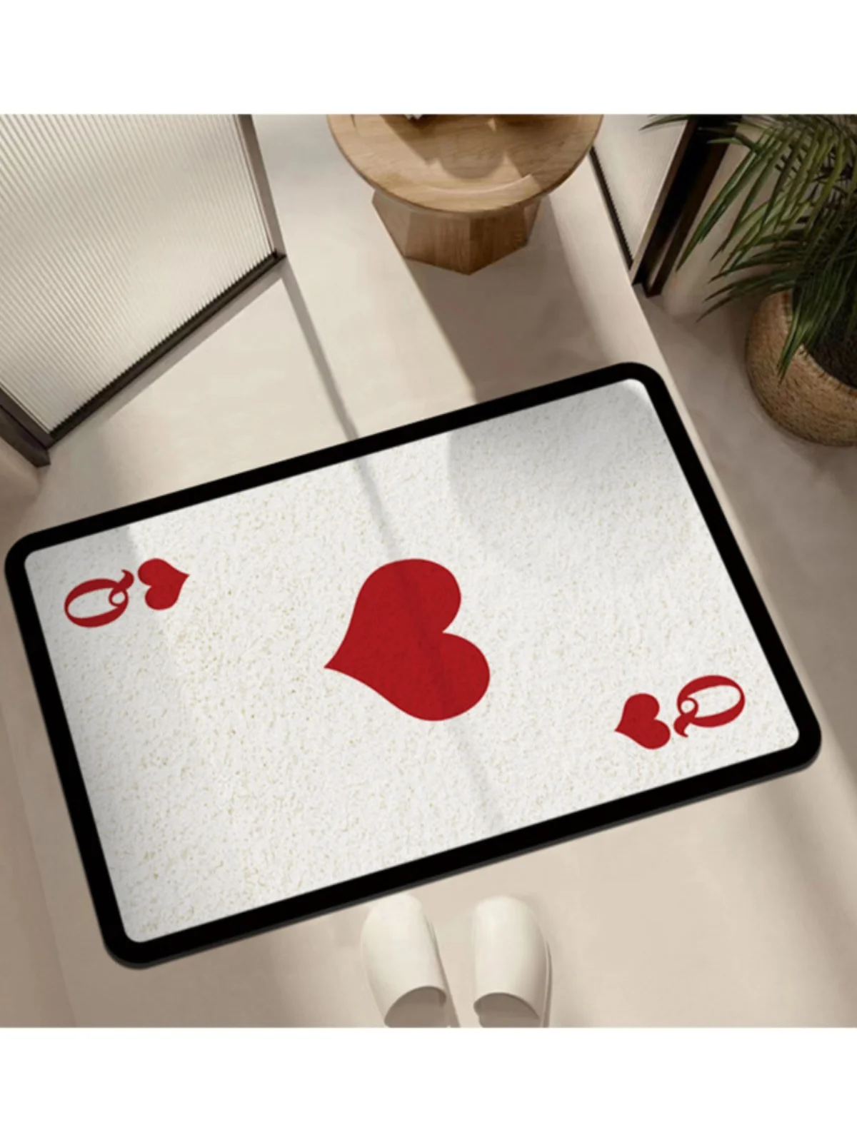 クリエイティブなパーソナライズされたポーカーカシミアのようなフロアマットバスルーム吸水性滑り止め耐摩耗性装飾家庭用