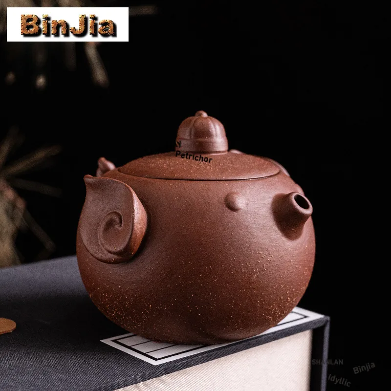 

180 мл маленькая летающая свинья, старый рок, глиняный чайник, винтажный чайник для заварки чая, домашний чайник для заваривания чая с шариковым отверстием, украшения для кафе